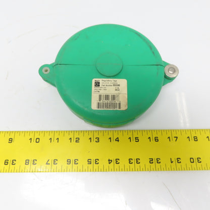 Brady 65596 Hinged Gate Valve Lockout Green for 2-1/2- 5" Valve Handle Diameters