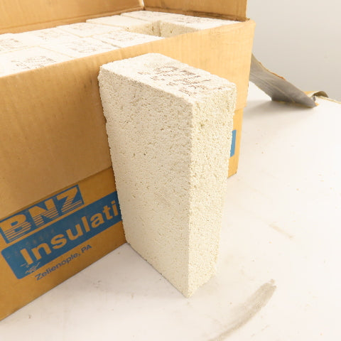 BNZ PA-26 Arch No. 2 Insulating Fire Brick 2600° 9" x 4.5" x 2.5-.75" Lot/12