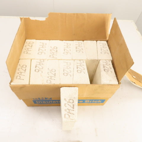 BNZ PA-26 Arch No. 2 Insulating Fire Brick 2600° 9" x 4.5" x 2.5-.75" Lot/12