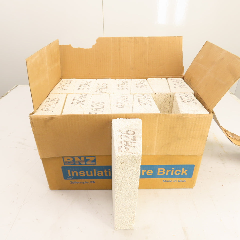BNZ PA-26 Arch No. 2 Insulating Fire Brick 2600° 9" x 4.5" x 2.5-.75" Lot/12
