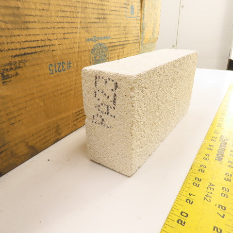 BNZ PA-23 Insulating Fire Brick 2300° 9" x 4.5" x 2.5" x Box Of 11