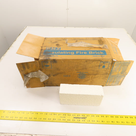 BNZ PA-23 Insulating Fire Brick 2300° 9" x 4.5" x 2.5" x Box Of 11