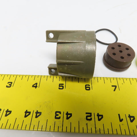 Amphenol BCO 97/43 97-282-24-2 Circular Connector Plug 7 pin Lot of 2