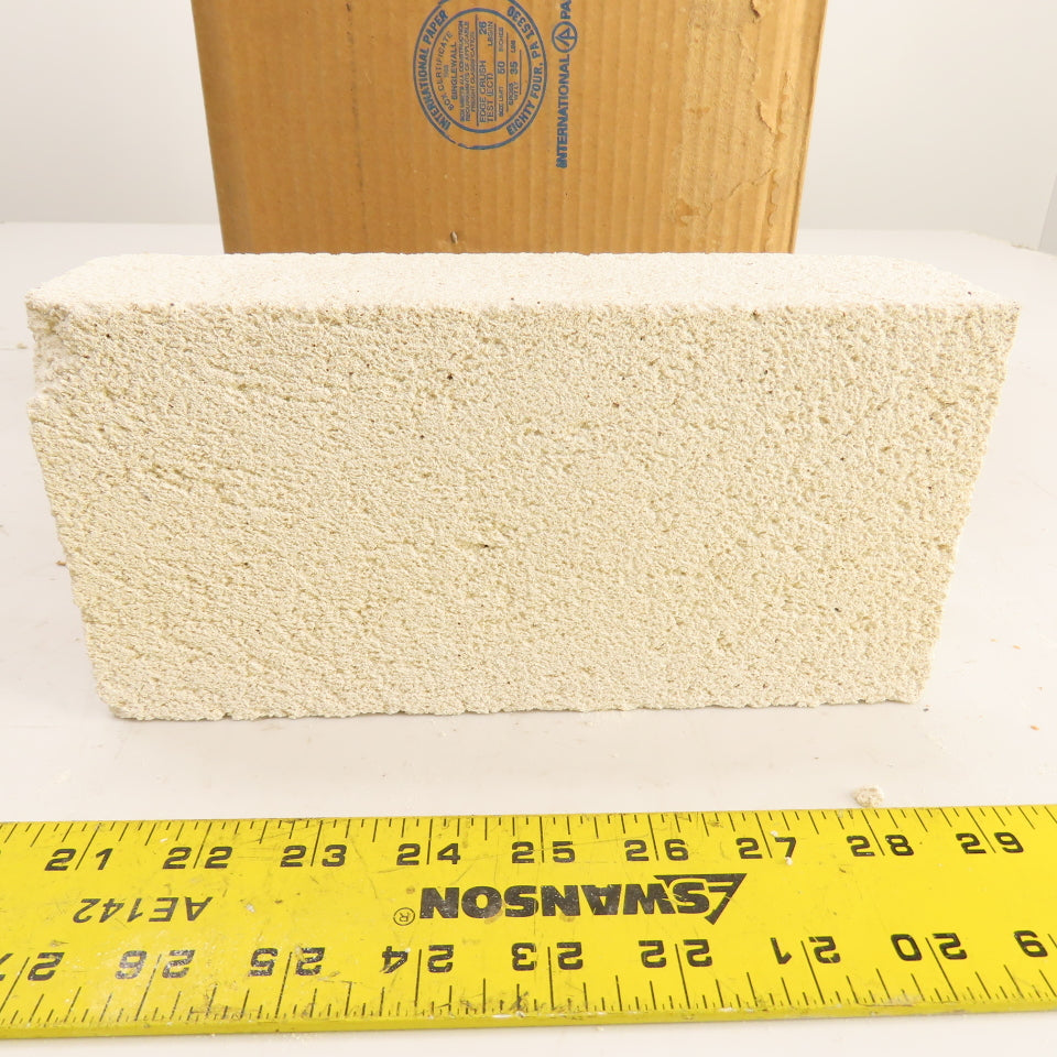 BNZ PA-23 Insulating Fire Brick 2300° 9" x 4.5" x 2.5" x Box Of 12