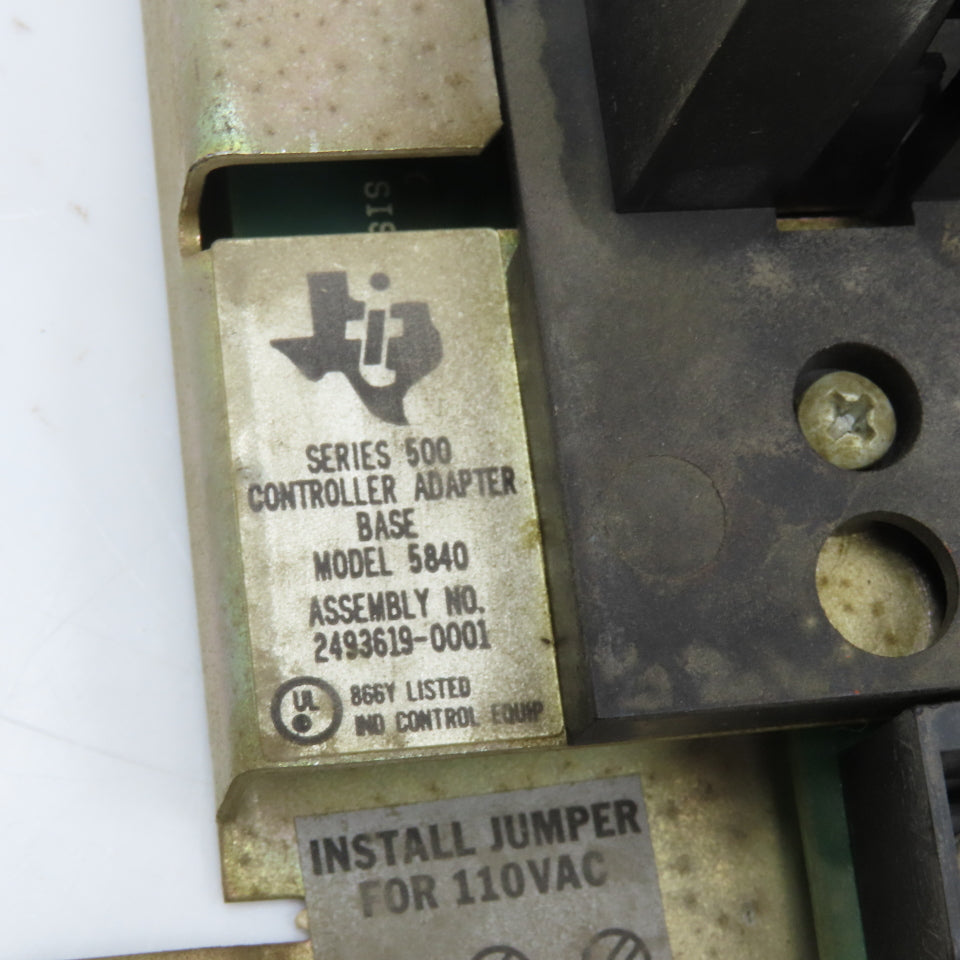 Texas Instruments 500-5840 Series 500 Controller Adapter Base