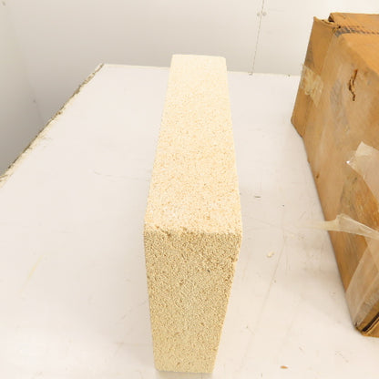 BNZ PA-26 No. 2 Wedge Insulating Fire Brick 2600° 13.5 x 9 x 3-2.5" Box Of 8
