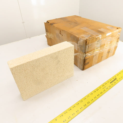 BNZ PA-26 No. 2 Wedge Insulating Fire Brick 2600° 13.5 x 9 x 3-2.5" Box Of 8