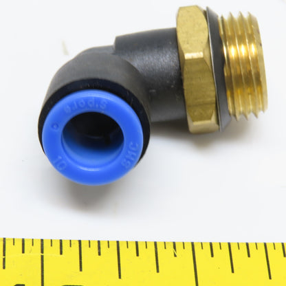 SMC S'Pore Push-to-connect 10mm X 1/2"-14 Male 90° Elbow Lot of 5