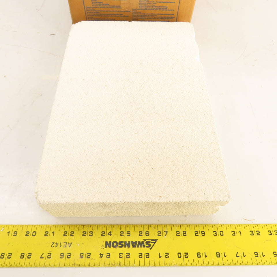 BNZ PA-26 No. 1 Wedge Insulating Fire Brick 2600° 13.5 x 9 x 3-2.75" Box Of 4