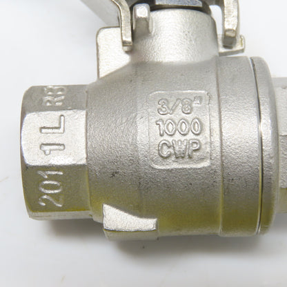 Sharpe CF8M 3/8" FNPT Stainless Steel Full Port Ball Valve 1000 CWP