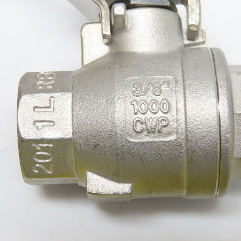 Sharpe CF8M 3/8" FNPT Stainless Steel Full Port Ball Valve 1000 CWP