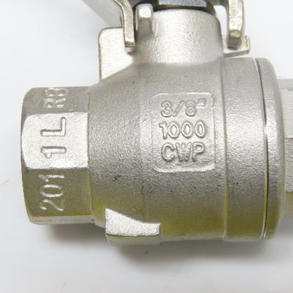 Sharpe CF8M 3/8" FNPT Stainless Steel Full Port Ball Valve 1000 CWP