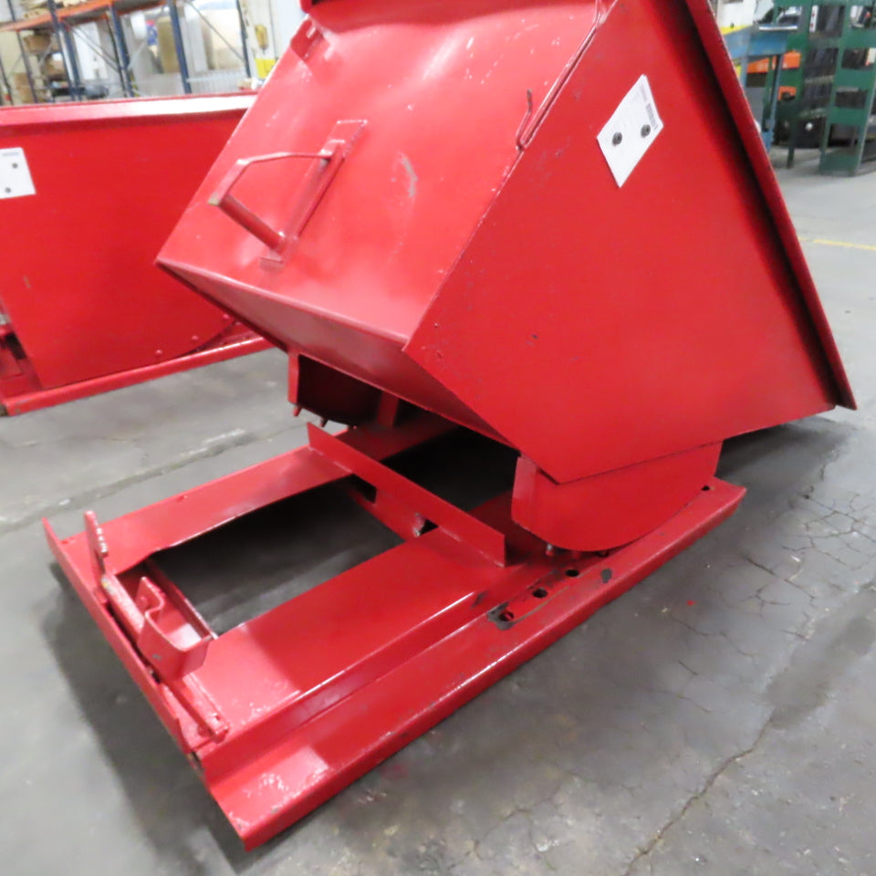 1 Cubic Yard Self Dumping Trash Scrap Hopper 6000Lbs. (Galbreath Style)