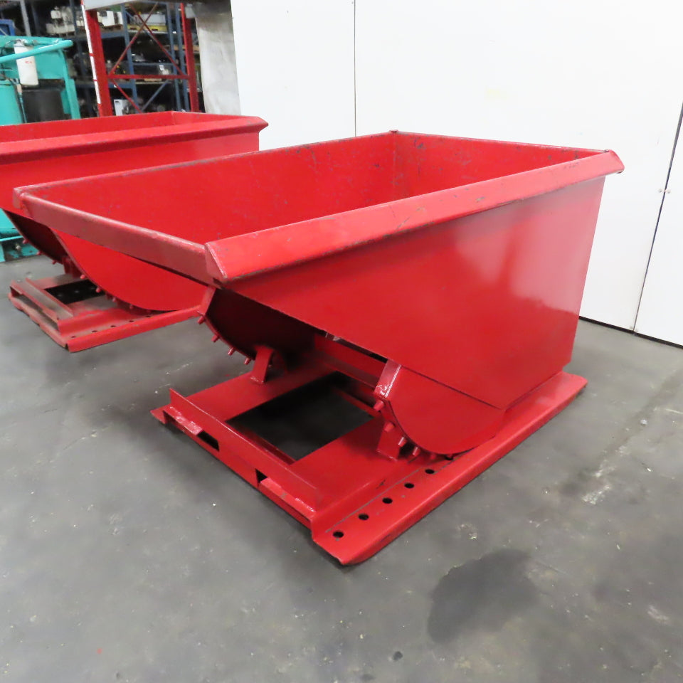 1 Cubic Yard Self Dumping Trash Scrap Hopper 6000Lbs. (Galbreath Style)