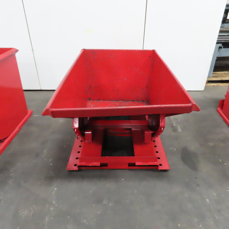 1 Cubic Yard Self Dumping Trash Scrap Hopper 6000Lbs. (Galbreath Style)
