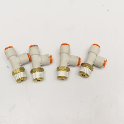 SMC KQ2Y09-36S 3/8" NPT x 5/16" Push To Connect Nylon Run Tee Lot Of 4