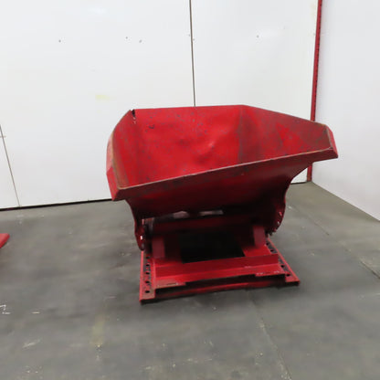 Roura 1 Cubic Yard Self Dumping Trash Scrap Hopper
