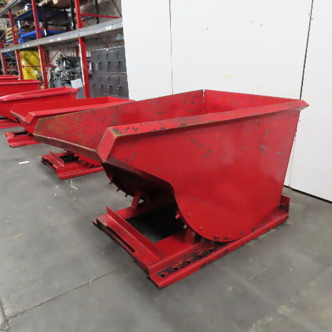 Roura 1 Cubic Yard Self Dumping Trash Scrap Hopper