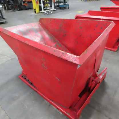 Roura 1 Cubic Yard Self Dumping Trash Scrap Hopper