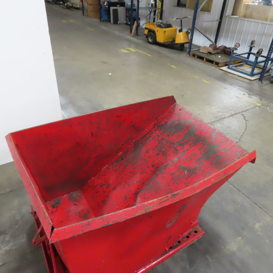 Roura 1 Cubic Yard Self Dumping Trash Scrap Hopper