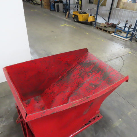 Roura 1 Cubic Yard Self Dumping Trash Scrap Hopper