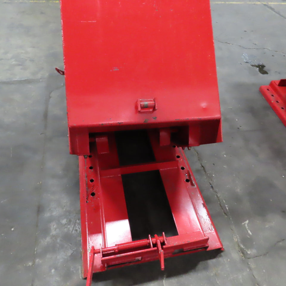 1/2 Cubic Yard Self Dumping Trash Scrap Hopper 53" x 26-3/4" x 28" Inside