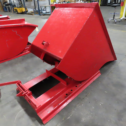 1/2 Cubic Yard Self Dumping Trash Scrap Hopper 53" x 26-3/4" x 28" Inside