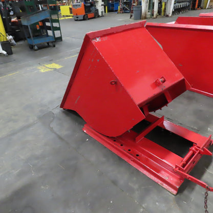 1/2 Cubic Yard Self Dumping Trash Scrap Hopper 53" x 26-3/4" x 28" Inside