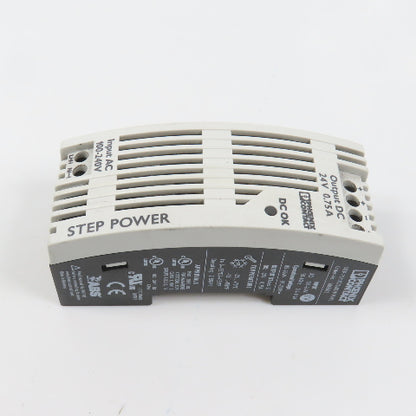 Phoenix Contact STEP-PS/1AC/24DC/0.75/FL 24V DC 0.75A Power Supply 100-240V AC