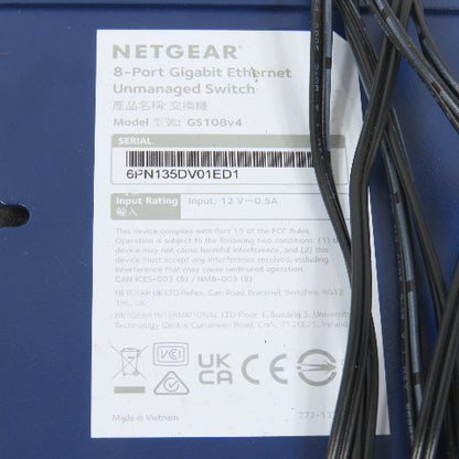 Netgear GS608v3 & GS108v4 8-Port Ethernet Switches W/ 1 Power Supply Lot Of 2