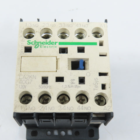 Schneider CA2KN 40G7 TeSys 120V Control Relay (4NO)