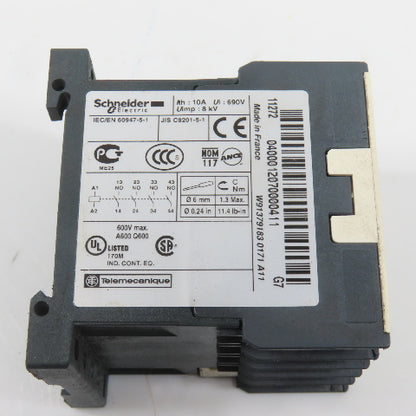 Schneider CA2KN 40G7 TeSys 120V Control Relay (4NO)