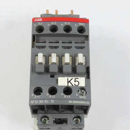 ABB AF12-30-10-13 3-Pole 600V 28A Contactor 5.5kW 7.5HP 100-250V Coil