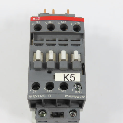 ABB AF12-30-10-13 3-Pole 600V 28A Contactor 5.5kW 7.5HP 100-250V Coil