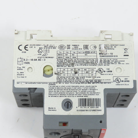 ABB MS132-10 Manual Motor Starter Circuit Protector 6.3-10A