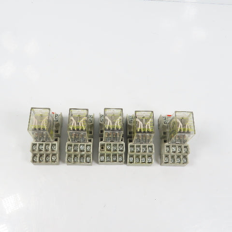 Square D RS14V20 14-Blade Plug In Miniature Power Relay 120/240VAC 5A Lot Of 5