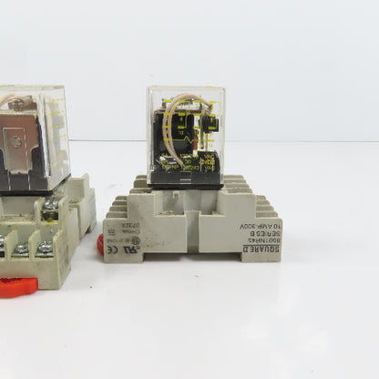 Square D RS14V20 14-Blade Plug In Miniature Power Relay 120/240VAC 5A Lot Of 5