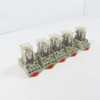 Square D RS14V20 14-Blade Plug In Miniature Power Relay 120/240VAC 5A Lot Of 5