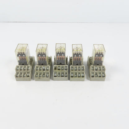 Square D RS14V20 14-Blade Plug In Miniature Power Relay 120/240VAC 5A Lot Of 5