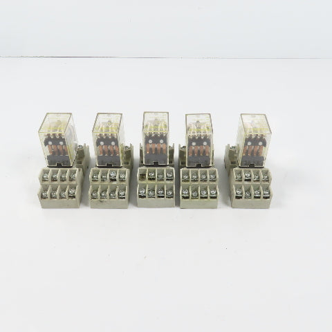 Square D RS14V20 14-Blade Plug In Miniature Power Relay 120/240VAC 5A Lot Of 5
