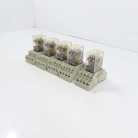 Square D RS14V20 14-Blade Plug In Miniature Power Relay 120/240VAC 5A Lot Of 5