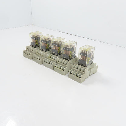 Square D RS14V20 14-Blade Plug In Miniature Power Relay 120/240VAC 5A Lot Of 5