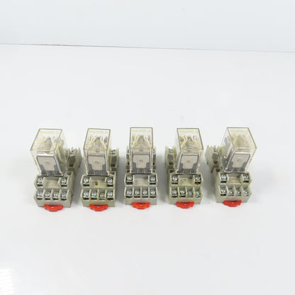 Square D RS14V20 14-Blade Plug In Miniature Power Relay 120/240VAC 5A Lot Of 5
