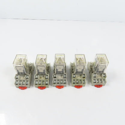 Square D RS14V20 14-Blade Plug In Miniature Power Relay 120/240VAC 5A Lot Of 5