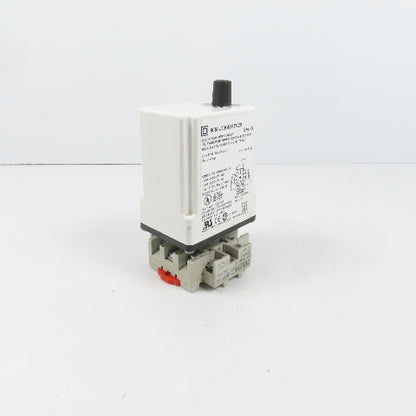 Square D 9050JCK41PTV20 Ser G Timing Relay 0.1-10 Sec 120/240VAC 10A W/ Base