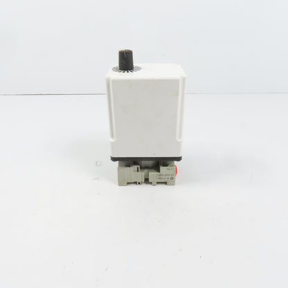 Square D 9050JCK11V20 Ser G Timing Relay 0.1-10 Sec 120/240VAC 10A W/ Base