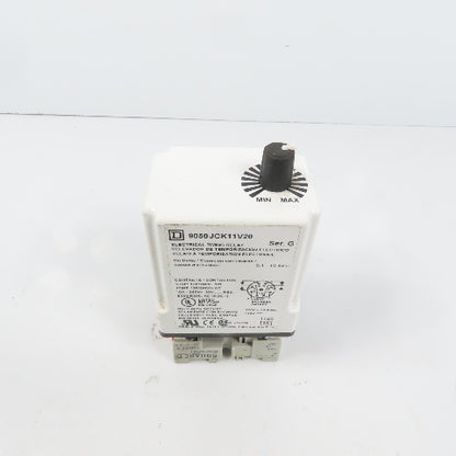 Square D 9050JCK11V20 Ser G Timing Relay 0.1-10 Sec 120/240VAC 10A W/ Base