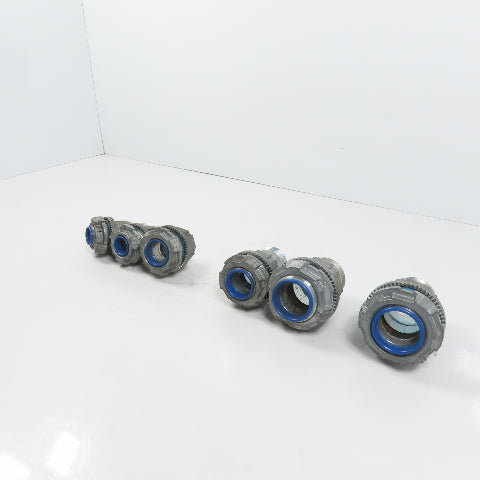 T&B EFG III Misc. Sizes Of Straight Conduit Connectors 1", 3/4", 1/2" Lot/6