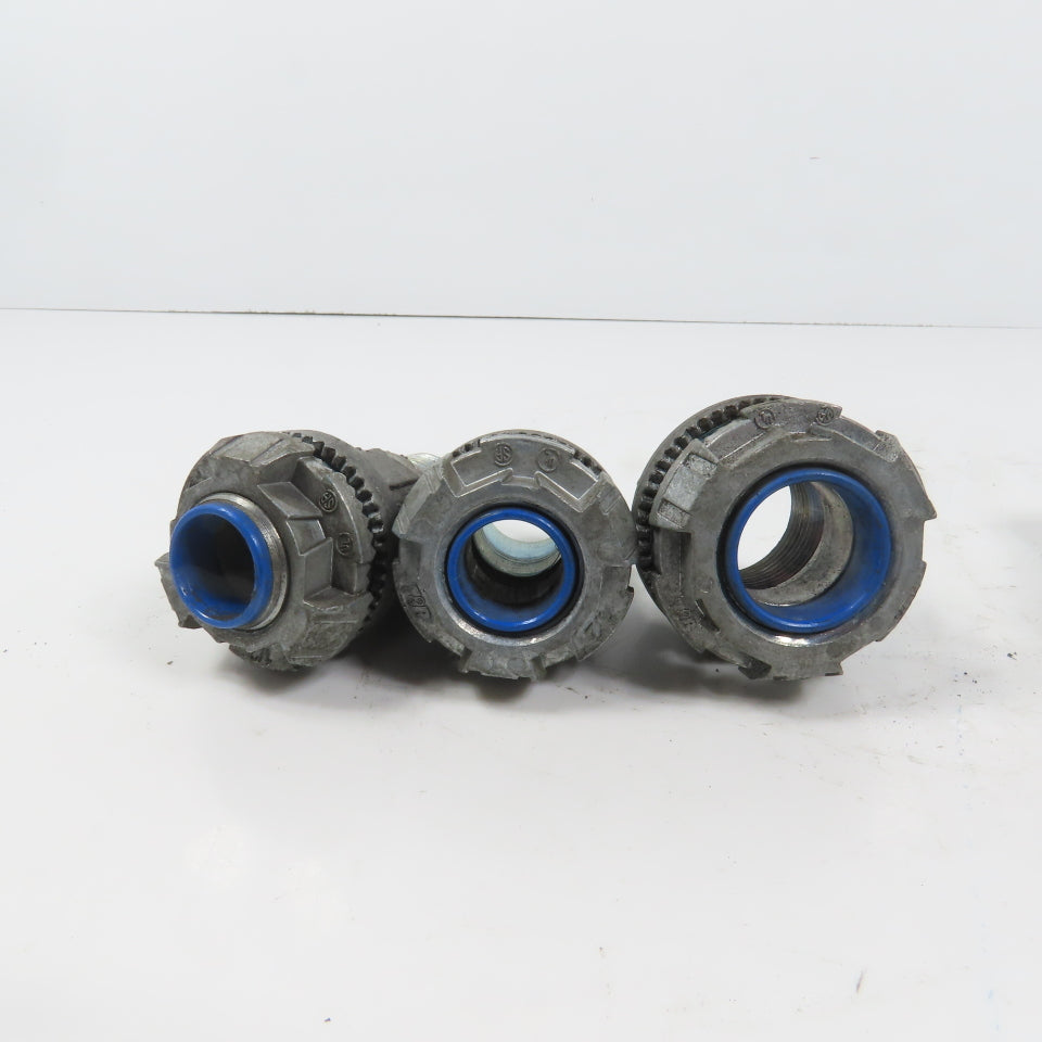 T&B EFG III Misc. Sizes Of Straight Conduit Connectors 1", 3/4", 1/2" Lot/6