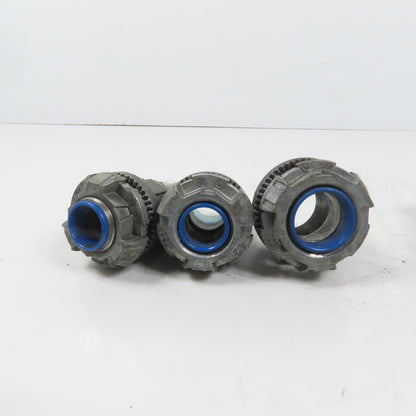 T&B EFG III Misc. Sizes Of Straight Conduit Connectors 1", 3/4", 1/2" Lot/6